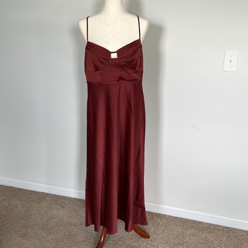 Anthropologie Corset Slip Dress